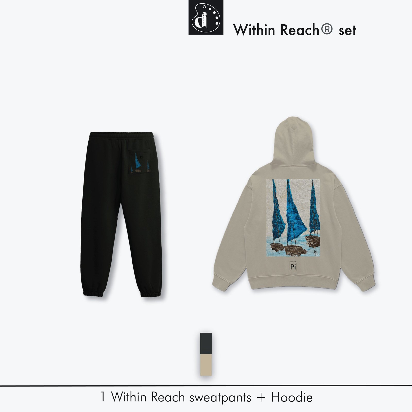 Within Reach Hoodie & Sweatpants Don Dimi Collective | Global Art, Local Expression