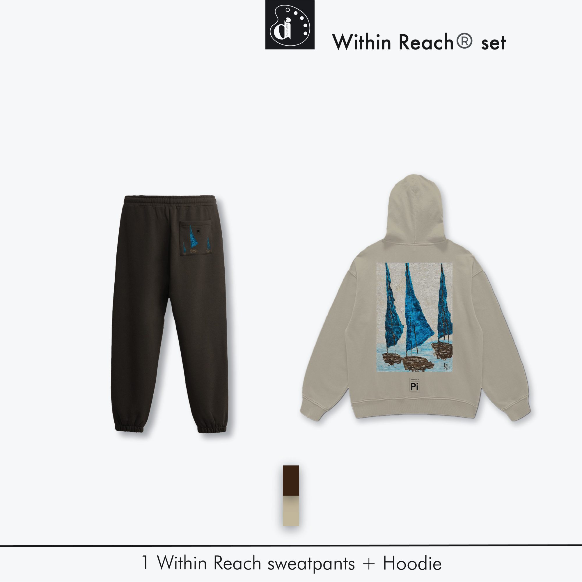 Within Reach Hoodie & Sweatpants Don Dimi Collective | Global Art, Local Expression
