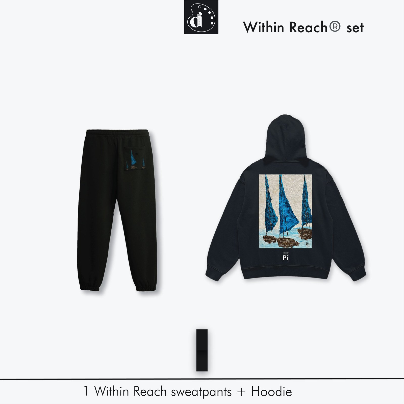 Within Reach Hoodie & Sweatpants Don Dimi Collective | Global Art, Local Expression