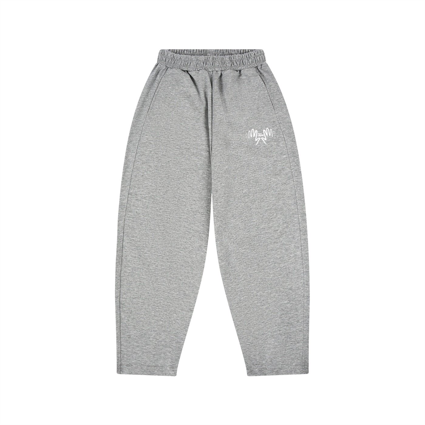 The Kid's ORIGINALS Essential II Wide Leg Sweatpants by Don Dimi Collective are made for children who need comfort, movement, and easy everyday style with a relaxed wide-leg shape. Made from 47.5% cotton, 45% polyester, and 7.5% spandex with a moderate 7.7 oz/yd² fabric weight, these mid-waist sweatpants give a regular loose fit with an elastic waist, cotton blend softness, and flexible stretch for school, running, outdoor play, sports, spring outfits, autumn outfits, and daily casual wear. DDC Fashion is a Haitian Heritage brand under Don Dimi Collective, built as a home for artists worldwide to collaborate, grow, and earn through their passion and art. These kids' wide leg sweatpants carry that mission in a comfortable, practical form, connecting youth style, movement, school life, sport, and creative culture. Gender: Neutral Fabric: 47.5% cotton, 45% polyester, 7.5% spandex Fabric Weight: 7.7 oz/yd², 260 g/m² Fabric Thickness: Moderate Fit: Regular, loose Waist: Mid waist Waistband: Elastic waist Style: Basics, casual, preppy, sporty, daily casual Use: Outdoor, running, school, sport, spring, autumn Pant Style: Wide leg sweatpants Care Instructions: Machine wash at 30°C on gentle cycle. Do not bleach. Tumble dry low. Iron at low temperature and avoid ironing on the print. Do not dry clean. Kid's ORIGINALS Essential II Wide Leg Sweatpants, Don Dimi Collective kids sweatpants, DDC Fashion kids sweatpants, Haitian Heritage brand, neutral kids sweatpants, wide leg kids sweatpants, cotton blend kids sweatpants, spandex kids sweatpants, elastic waist kids pants, loose fit kids sweatpants, mid waist kids sweatpants, school sweatpants for kids, outdoor kids sweatpants, running kids sweatpants, sporty kids pants, spring kids sweatpants, autumn kids sweatpants, Haitian streetwear brand, artist streetwear brand