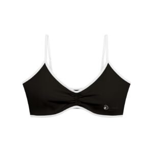 The ORIGINALS Essential II Colored Seams V-Neck Sports Bra by Don Dimi Collective is made for women who want a fitted activewear piece with a clean V-neck shape, contrast seam detail, and strong movement support. Made from 75% nylon and 25% spandex with a thin 6.8 oz/yd² fabric weight, this sleeveless crop sports bra gives a bodycon fit that works for gym training, running, home workouts, sports, spring outfits, summer outfits, and daily activewear styling. DDC Fashion is a Haitian Heritage brand under Don Dimi Collective, built as a home for artists worldwide to collaborate, grow, and earn through their passion and art. This colored seams V-neck sports bra carries that mission in a focused activewear form, connecting confidence, discipline, streetwear, sport, body shape, and creative culture. Gender: Women Fabric: 75% nylon, 25% spandex Fabric Weight: 6.8 oz/yd², 230 g/m² Fabric Thickness: Thin Fit: Bodycon Style: Sporty, basics, gym, activewear Use: Home, running, sport, spring, summer, workouts Top Style: Sleeveless, crop Neckline: V-neck Design Detail: Colored seams Care Instructions: Machine wash at 30°C on gentle cycle. Do not bleach. Tumble dry low. Iron at low temperature and avoid ironing on the print. Do not dry clean. ORIGINALS Essential II Colored Seams V-Neck Sports Bra, Don Dimi Collective sports bra, DDC Fashion sports bra, Haitian Heritage brand, women’s V-neck sports bra, colored seams sports bra, nylon spandex sports bra, crop sports bra, sleeveless activewear top, bodycon sports bra, gym sports bra, running sports bra, home workout sports bra, spring activewear, summer activewear, Haitian streetwear brand, artist streetwear brand