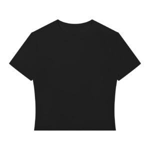 fitted performance crop t shirt