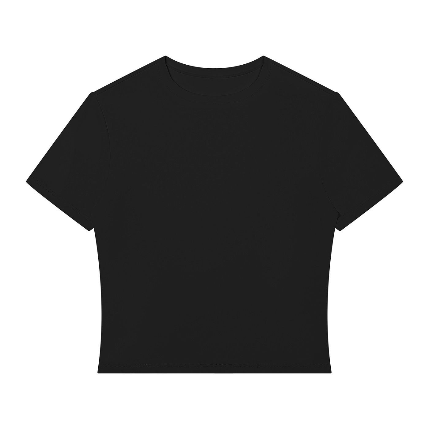 fitted performance crop t shirt