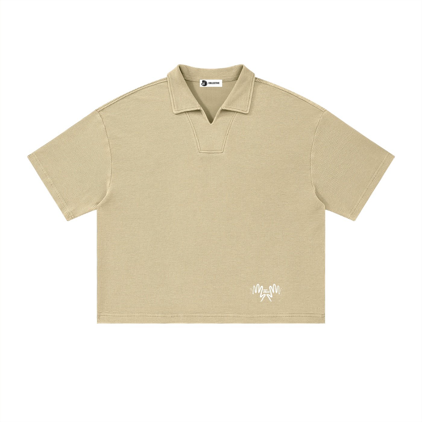 originals vintage waffle boxy polo