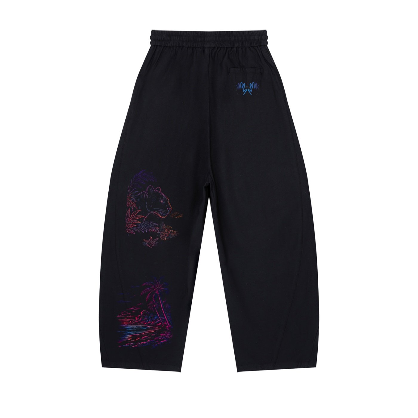 ikuma linen wide leg drawstring pants