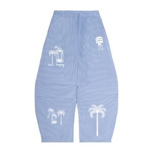 sbb vertical stripe drawstring barrel pants