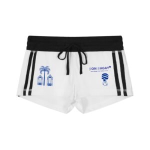 sbb track shorts (ranglan, halter top)